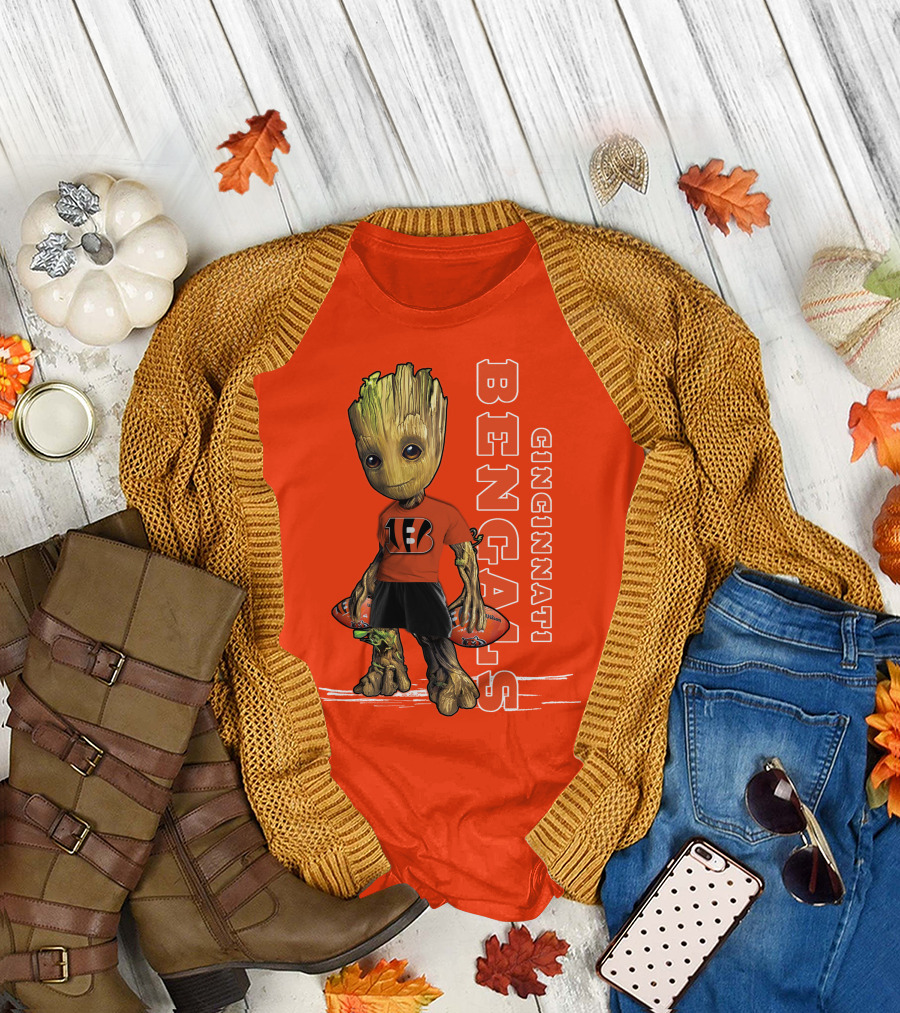 Groot V1 Cincinnati Bengals Football T-Shirt