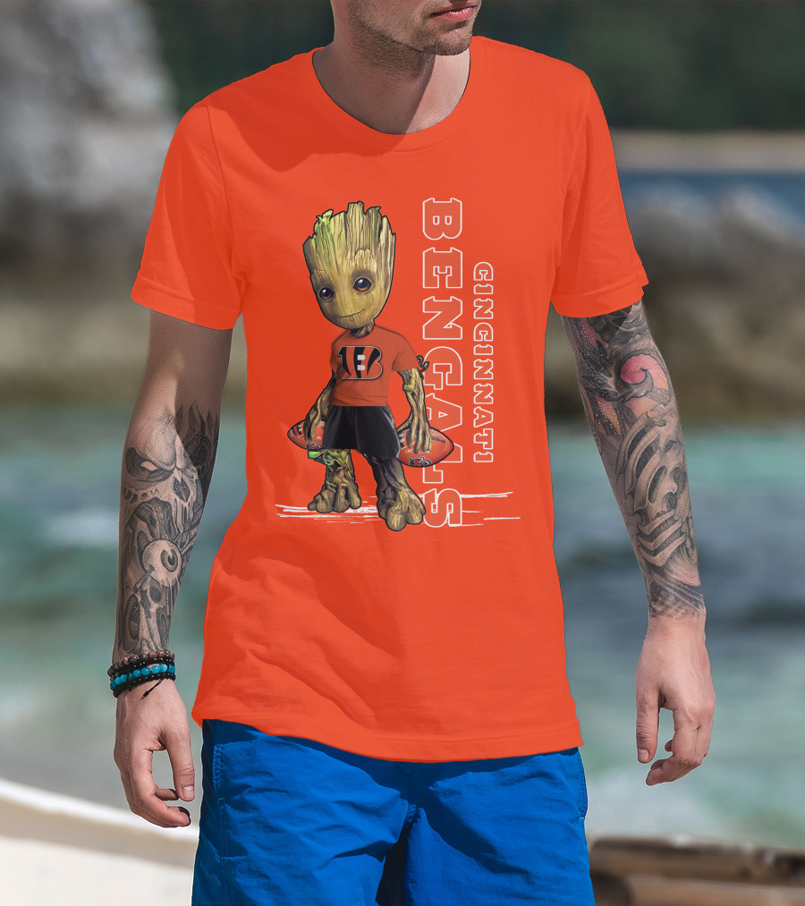 Groot V1 Cincinnati Bengals Football T-Shirt