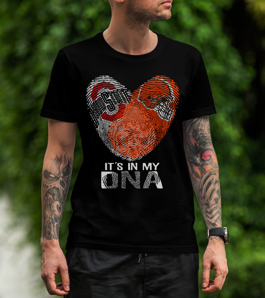 It's In My Dna Cleveland Browns Ohio State Buckeyes T-Shirt