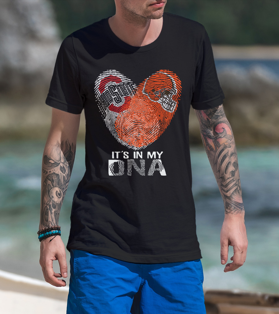 It's In My Dna Cleveland Browns Ohio State Buckeyes T-Shirt