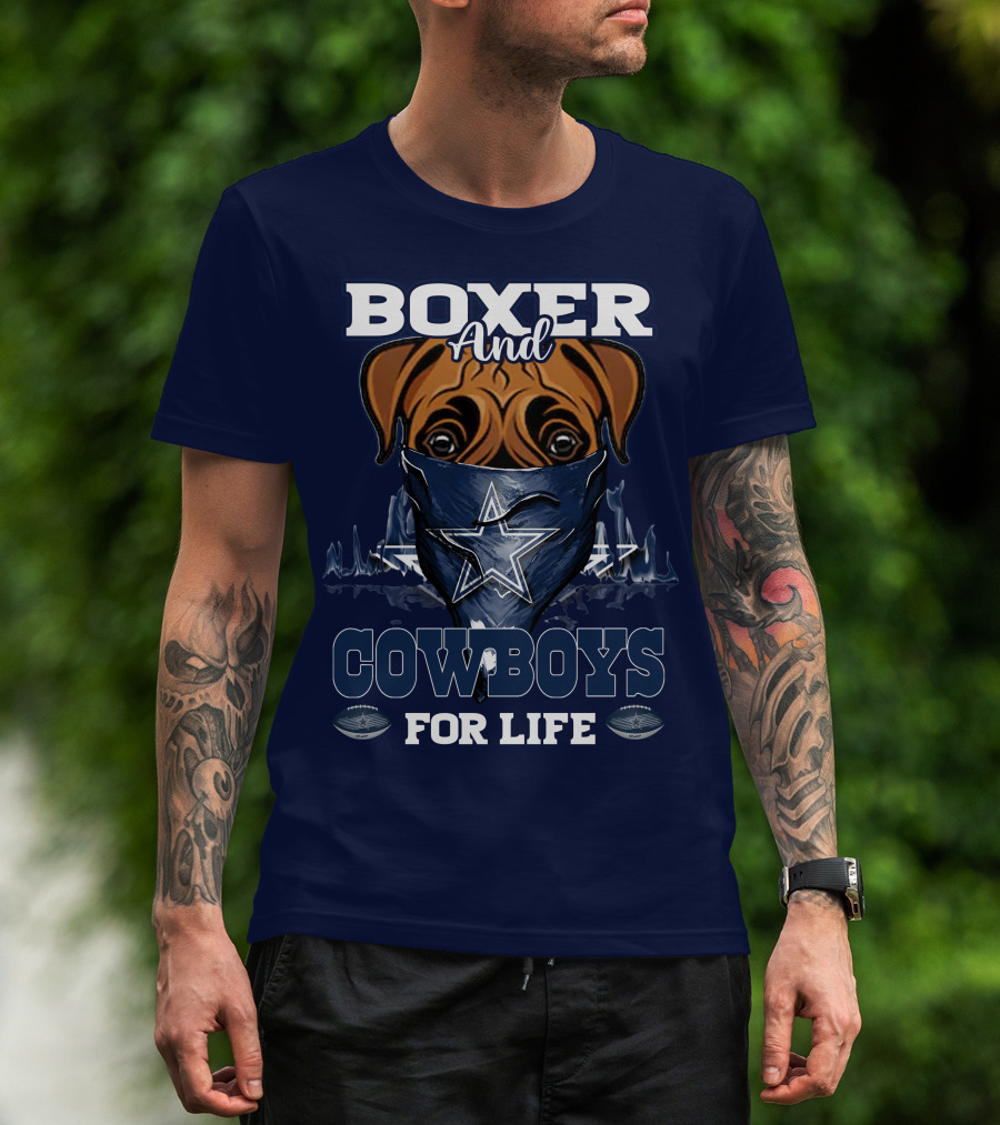 Boxer And Cowboys For Life T-Shirt