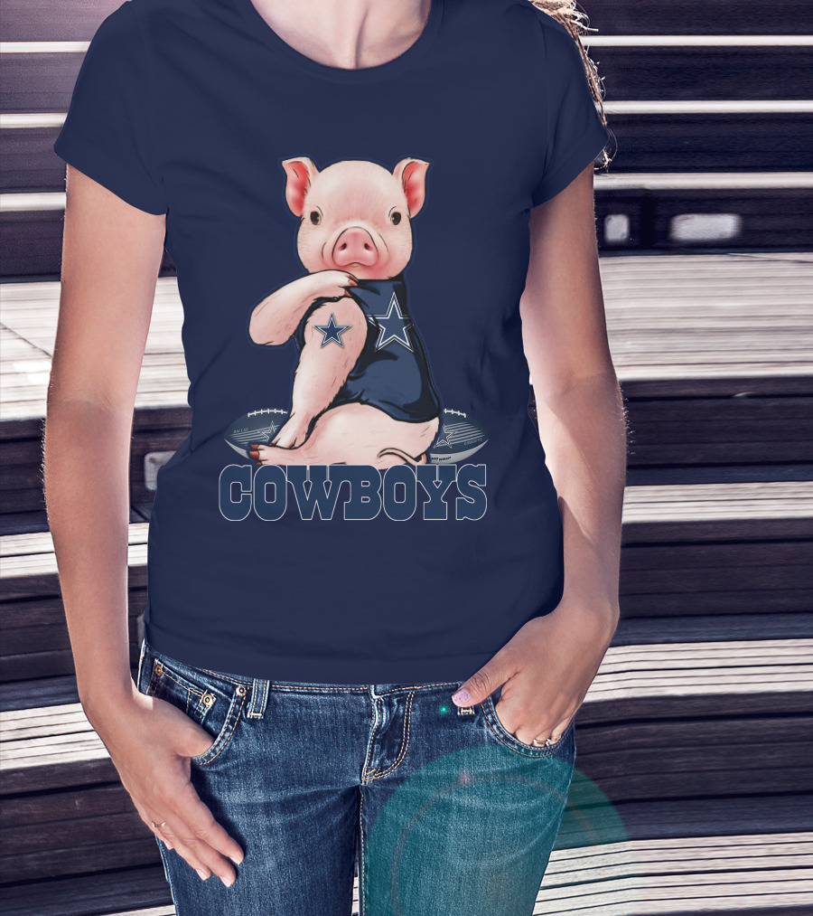 Pig COWBOYS Football Star T-Shirt
