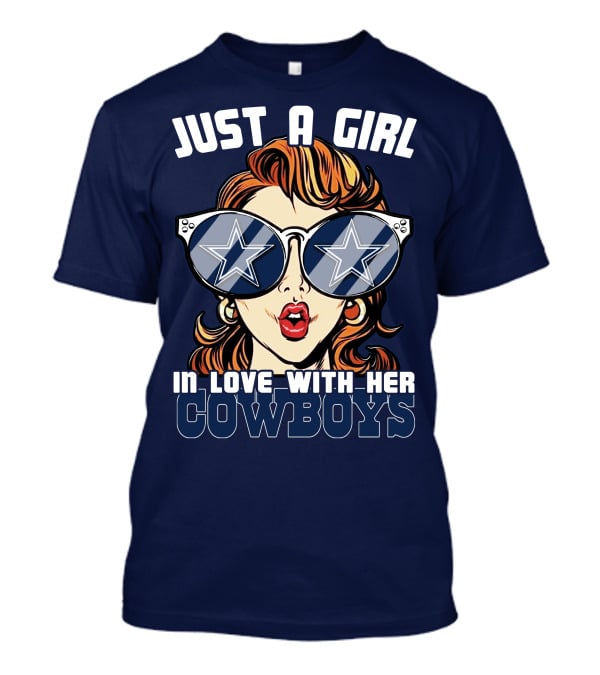 Just A Girl In Love With Her Cowboys T-Shirt