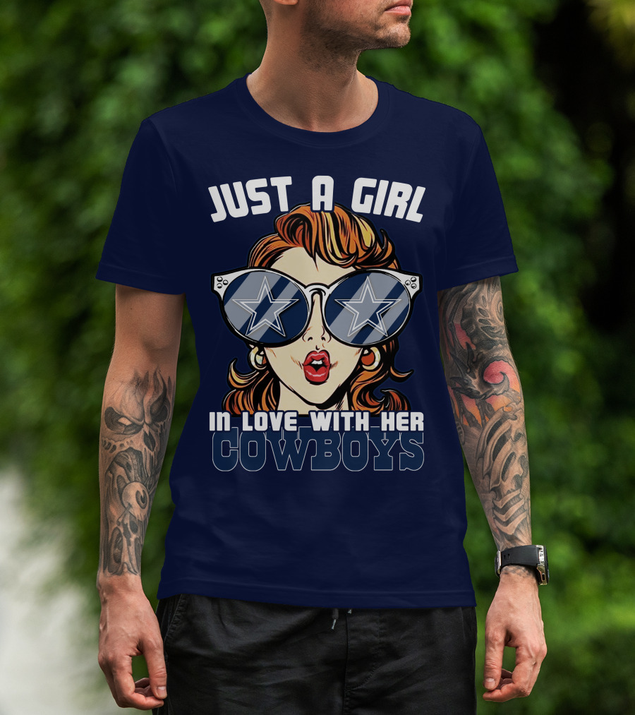 Just A Girl In Love With Her Cowboys T-Shirt