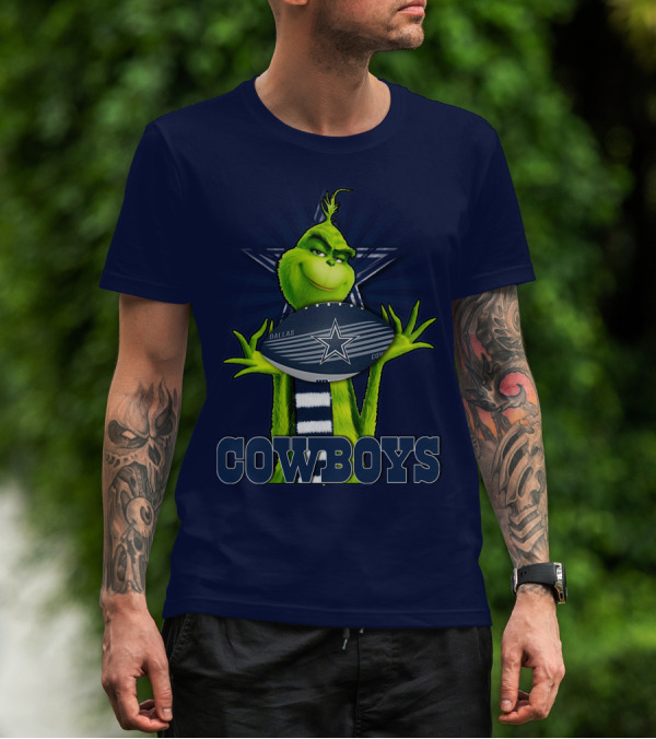 Grinch Dallas Cowboys Football T-Shirt