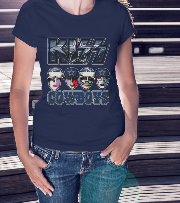 KISS Dallas Cowboys NFL Facepaint T-Shirt