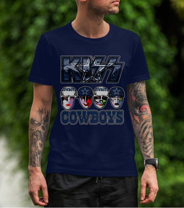 KISS Dallas Cowboys NFL Facepaint T-Shirt