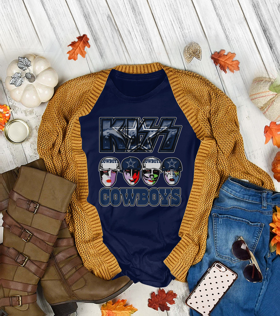 KISS Dallas Cowboys NFL Facepaint T-Shirt