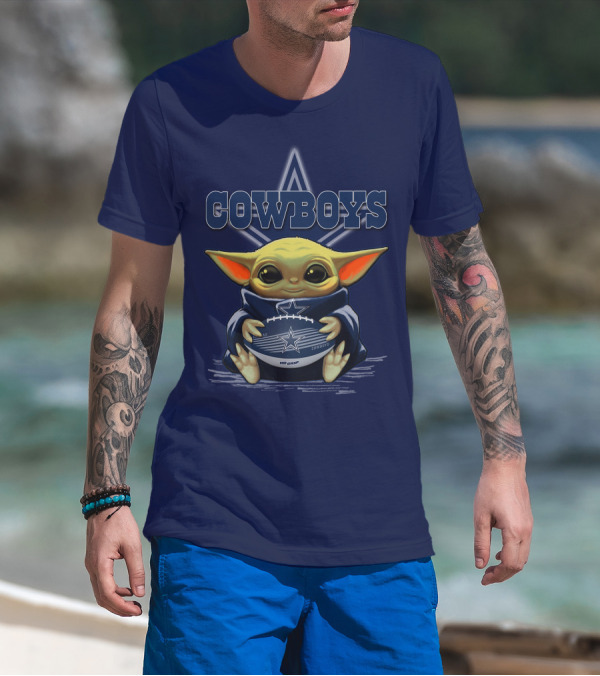 Yoda Cowboys Football Star Wars Dallas Fan Gear T-Shirt