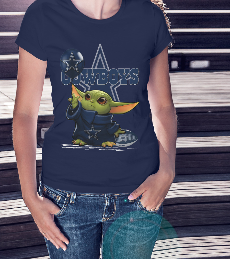 Yoda Dallas Cowboys Star Football Fan T-Shirt