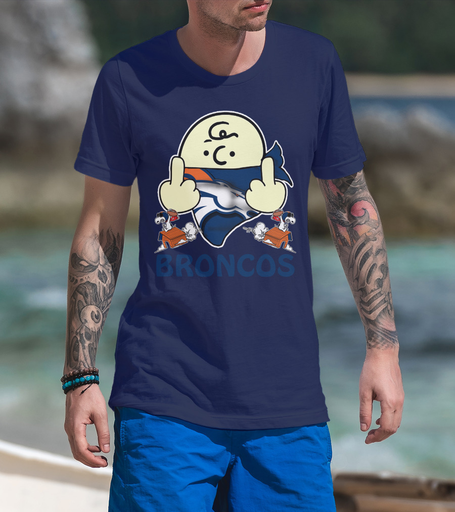 Denver Broncos 28 Iconic Cartoon Characters And Football Team T-Shirt