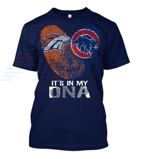 Denver Broncos It's In My Dna Fingerprint T-Shirt
