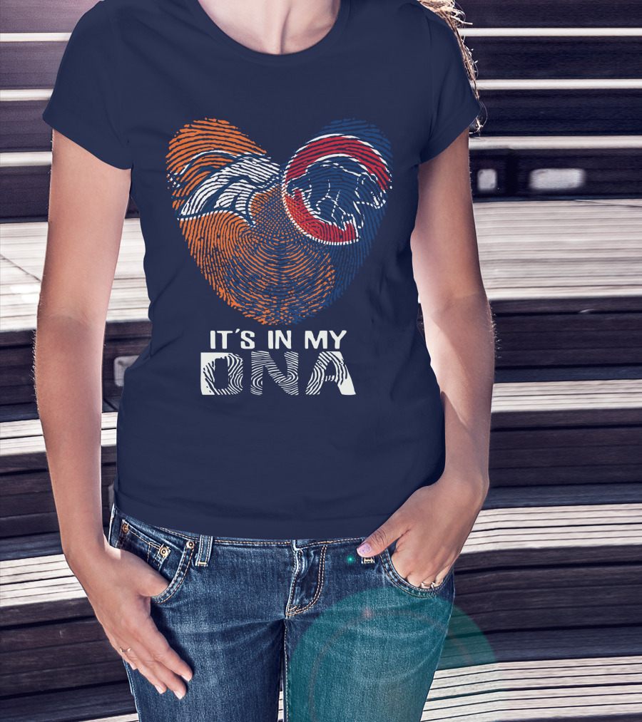 Denver Broncos It's In My Dna Fingerprint T-Shirt