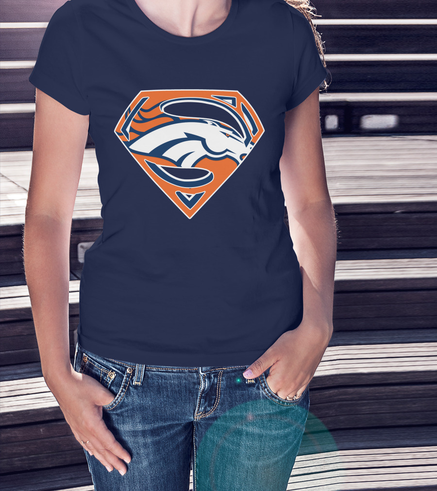 Denver Broncos Superhero Logo T-Shirt