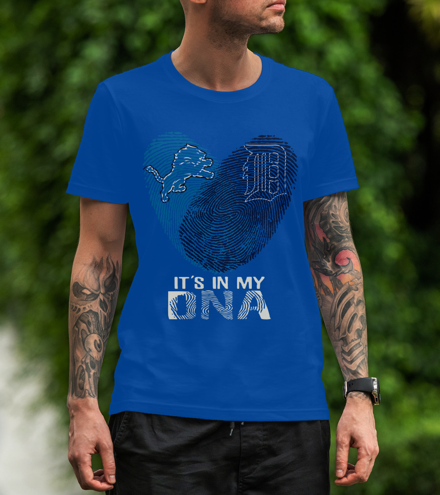 Detroit Lions Heart It's In My Dna T-Shirt