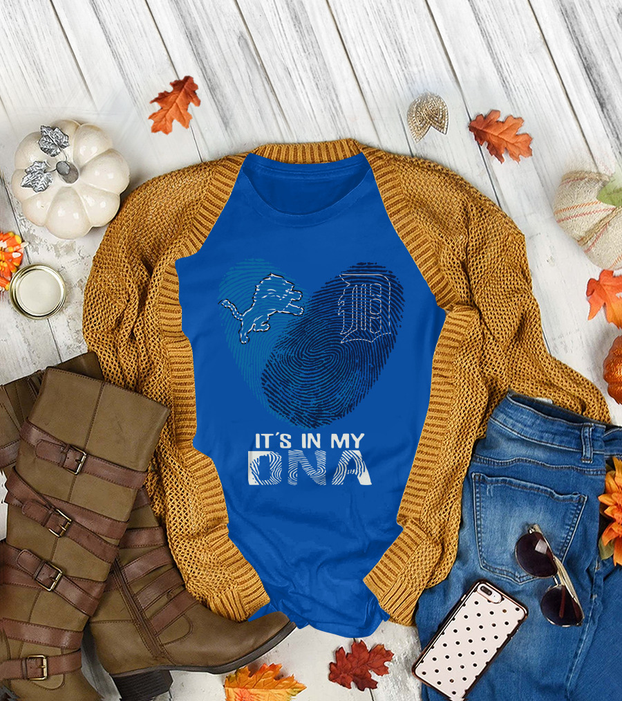 Detroit Lions Heart It's In My Dna T-Shirt