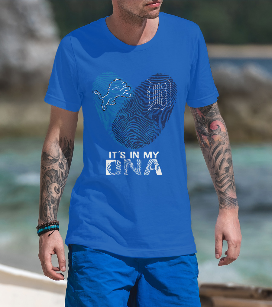 Detroit Lions Heart It's In My Dna T-Shirt
