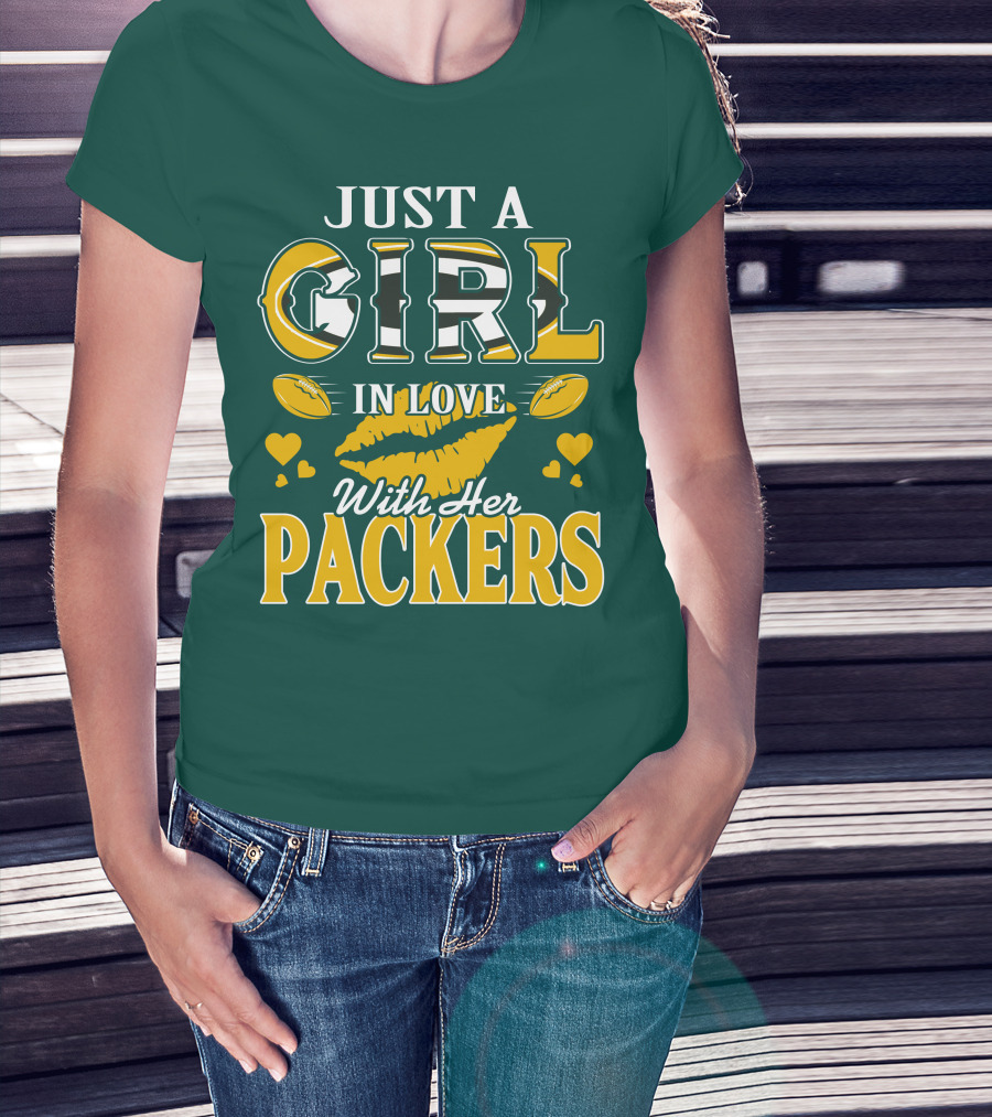 Just A Girl In Love With Her Packers T-Shirt