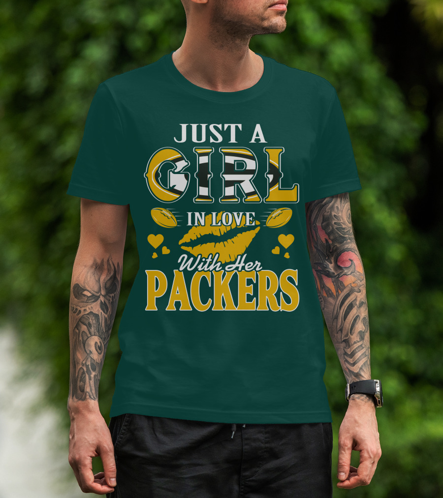 Just A Girl In Love With Her Packers T-Shirt