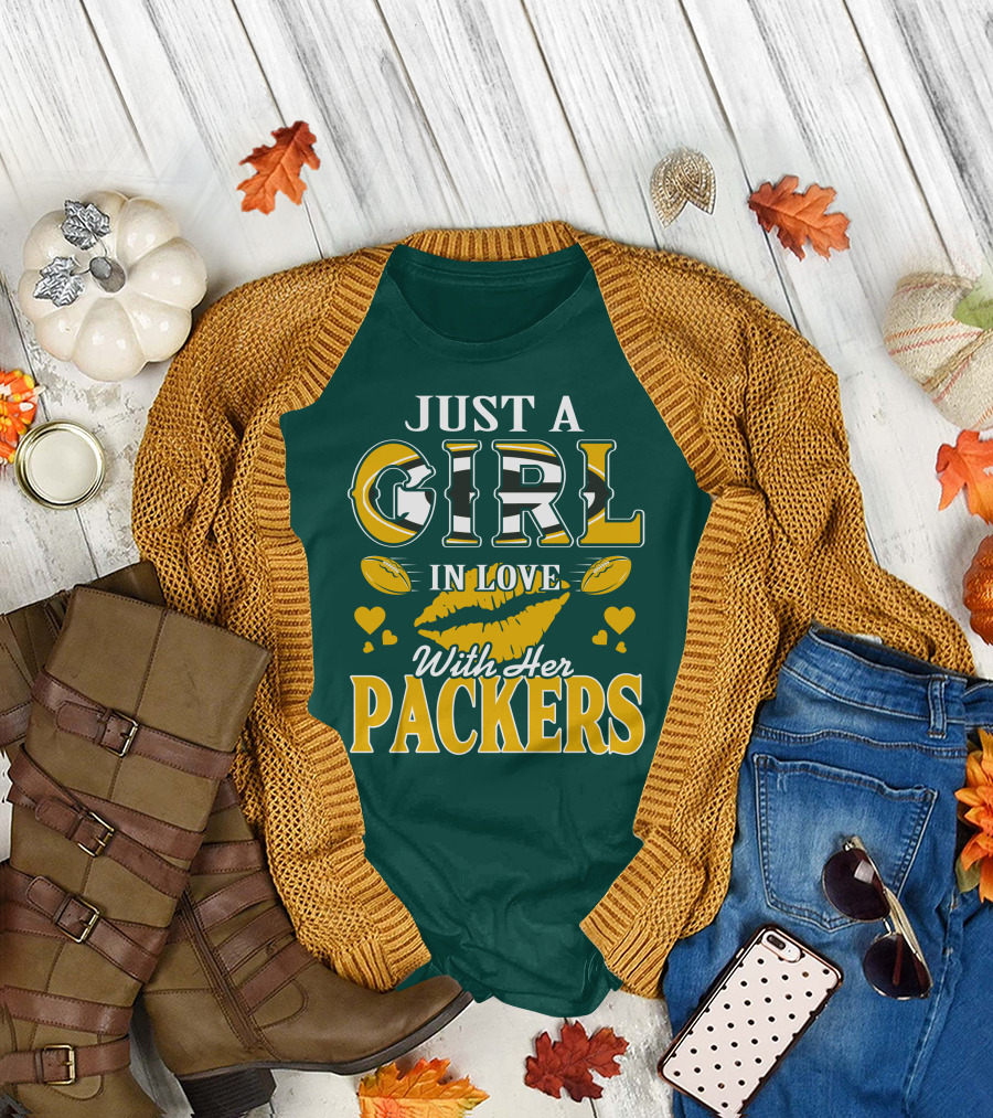 Just A Girl In Love With Her Packers T-Shirt