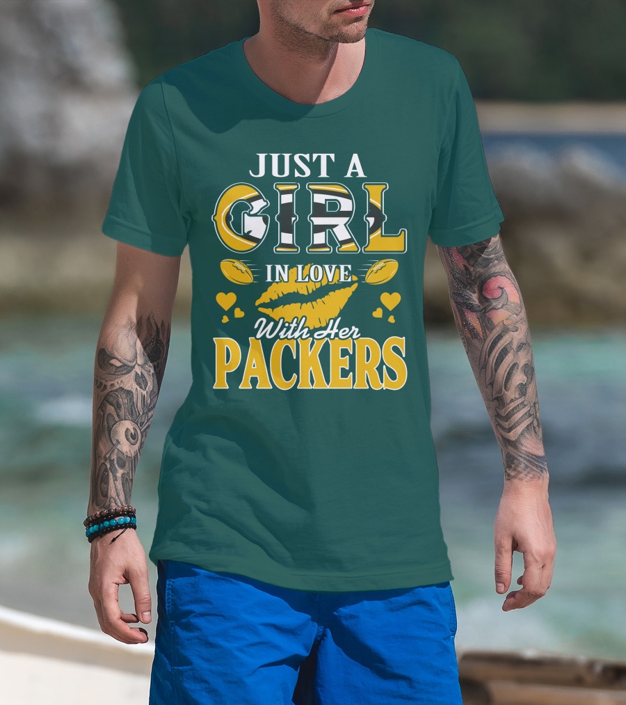 Just A Girl In Love With Her Packers T-Shirt