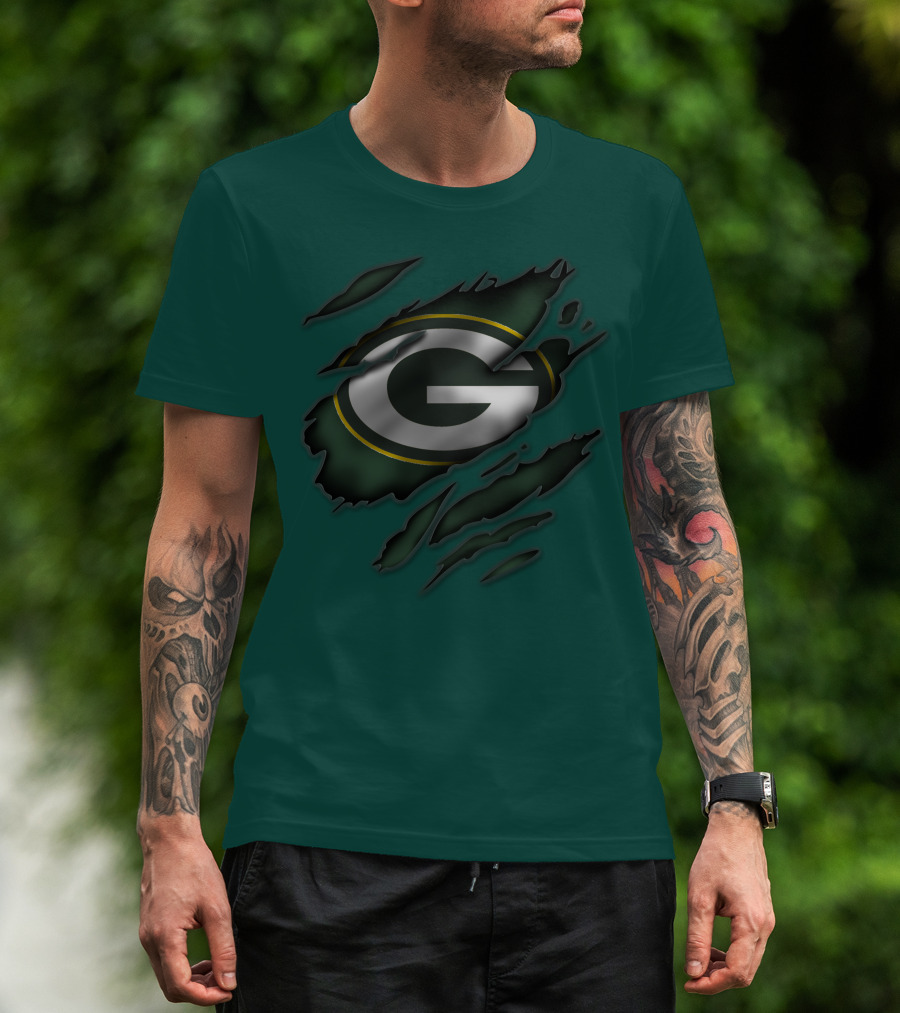 Green Bay Packers Iconic G Logo Tear-Away T-Shirt