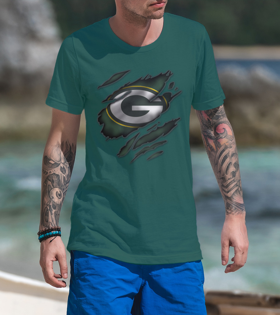 Green Bay Packers Iconic G Logo Tear-Away T-Shirt