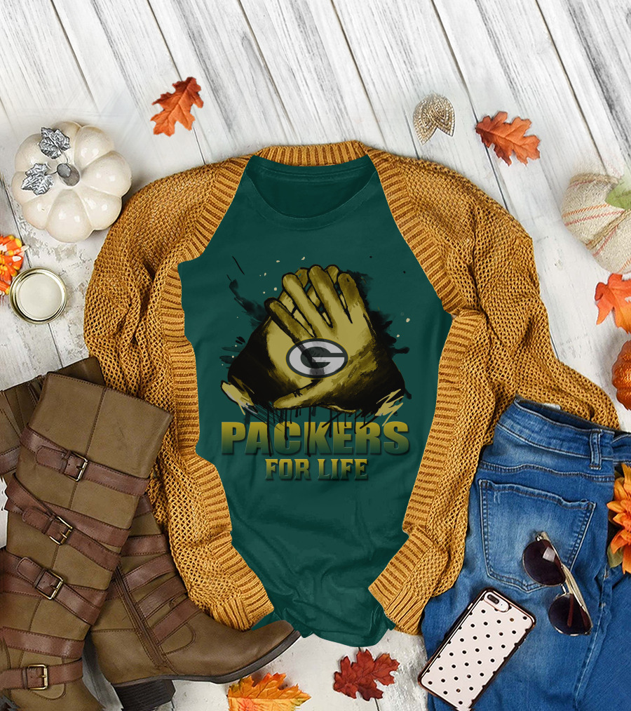 Packers For Life Green Bay Packers T-Shirt