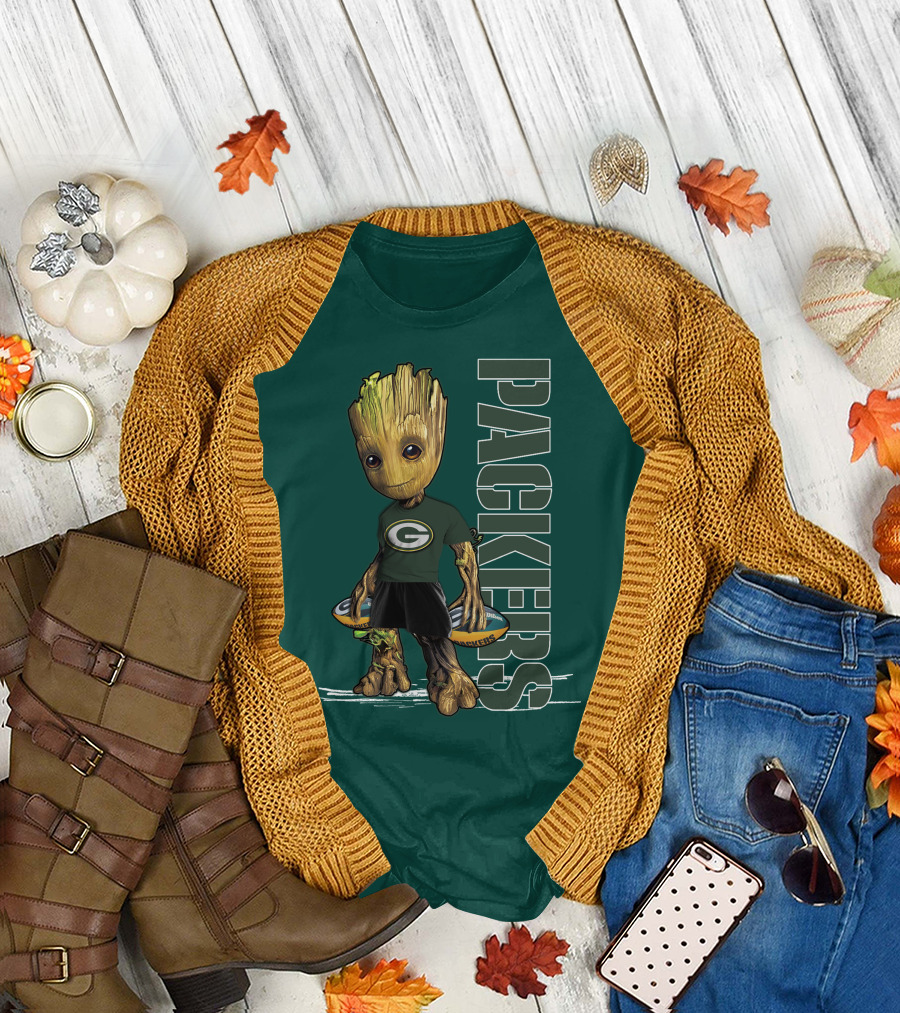 Groot Green Bay Packers Football Fan T-Shirt
