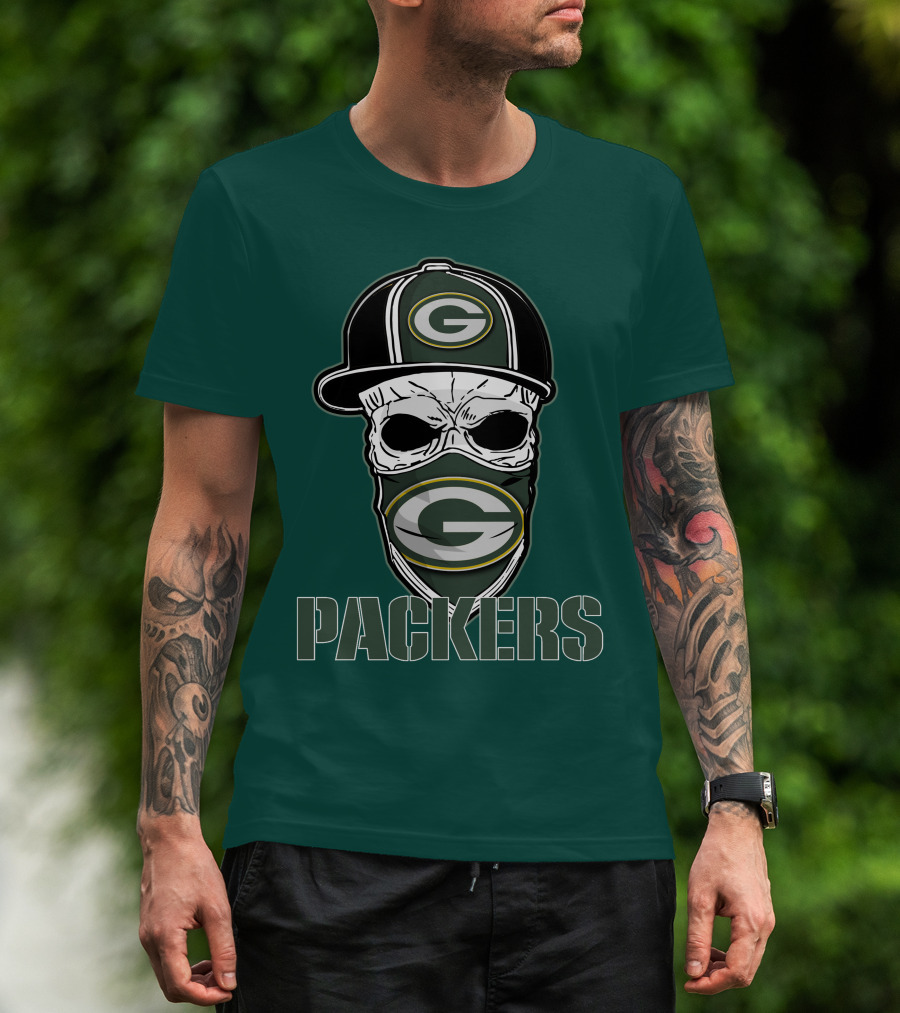Packers Skull Hat Green Bay Packers T-Shirt