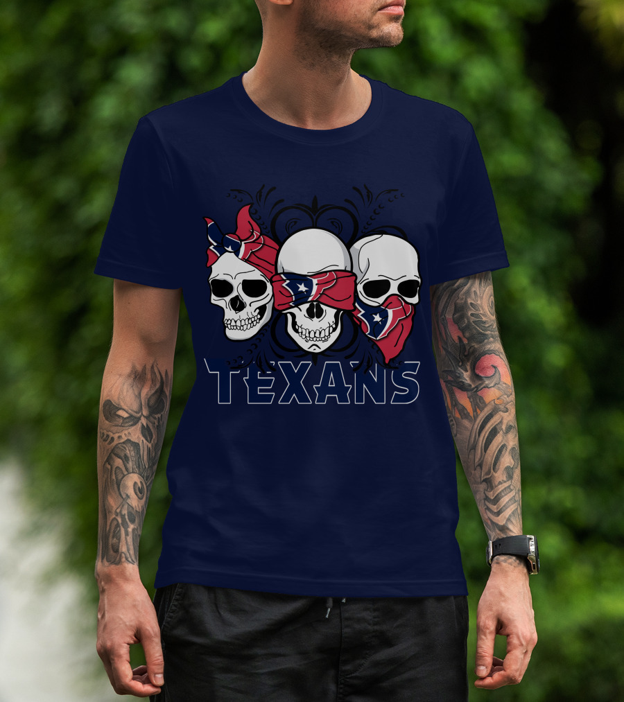 Texans Skull Trio Bandana T-Shirt
