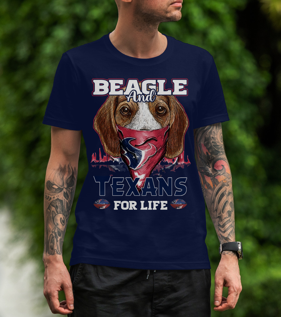 Beagle And Texans For Life T-Shirt