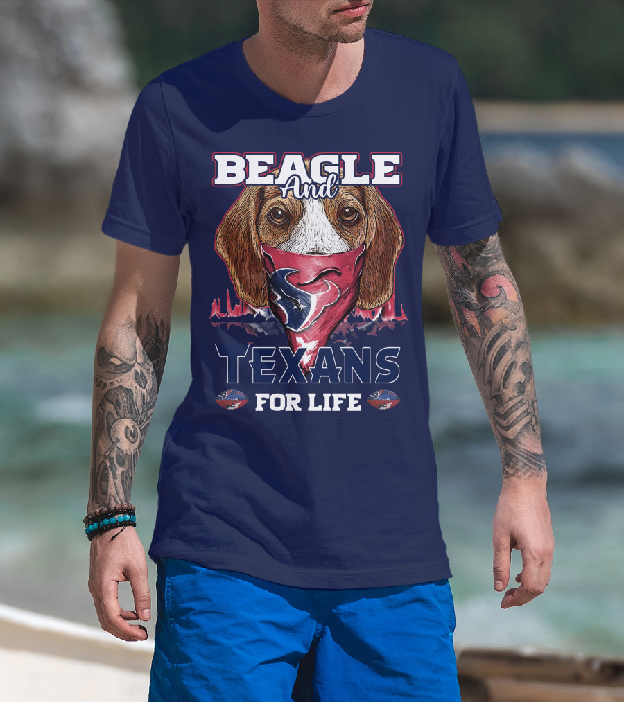 Beagle And Texans For Life T-Shirt