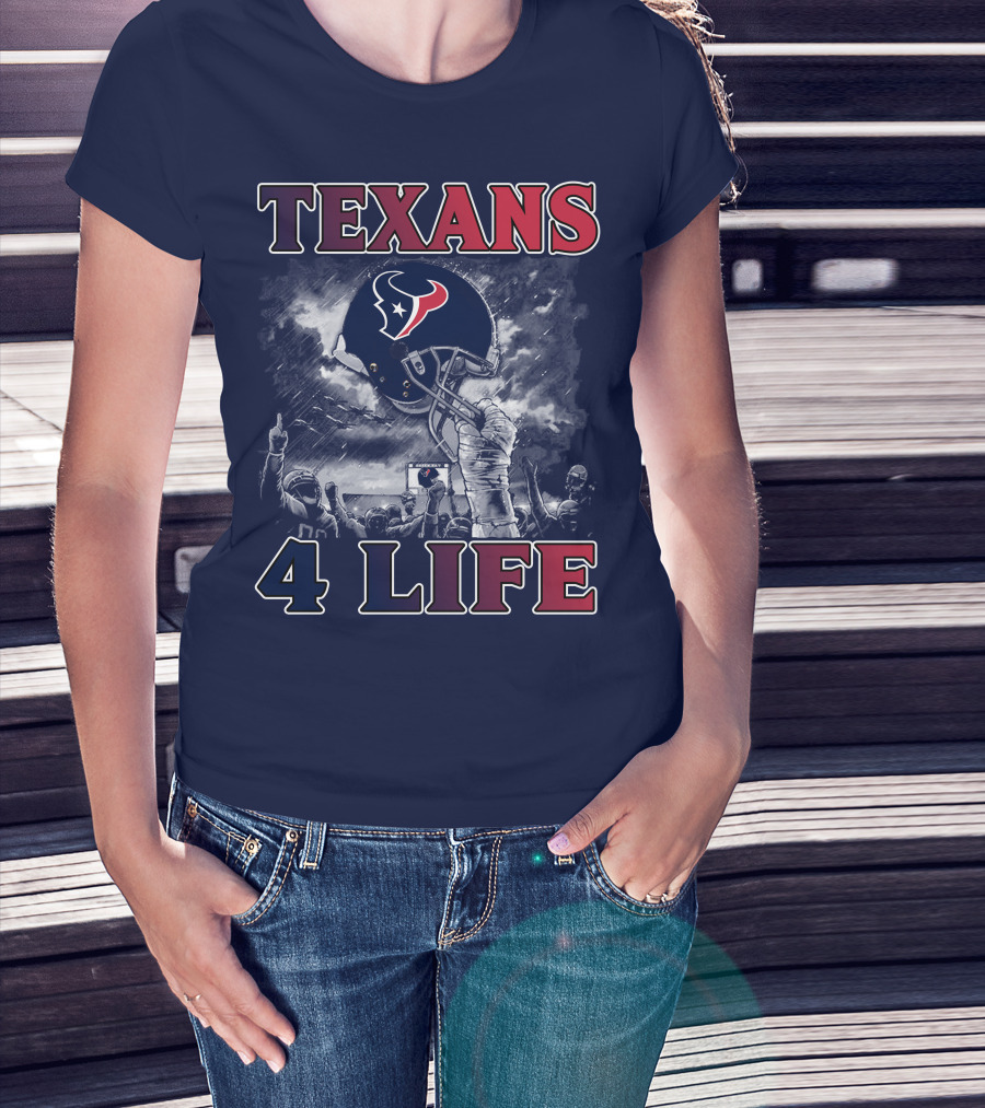 Texans 4 Life Helmet Celebration T-Shirt