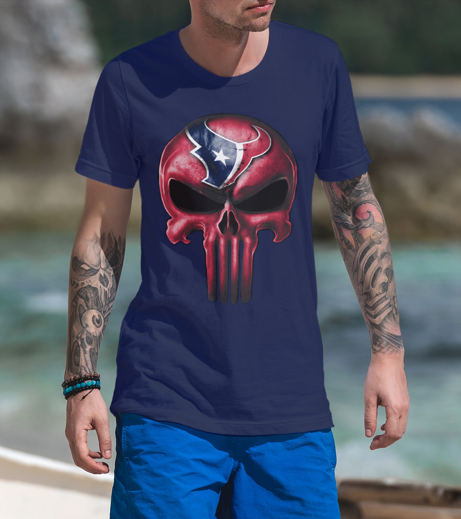 Punisher Skull Houston Texans T-Shirt