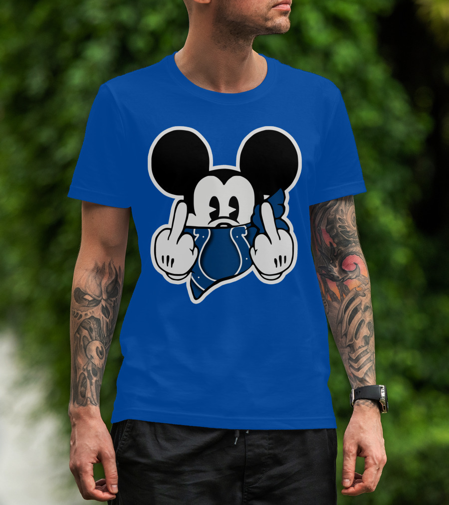 Mickey Mouse Indianapolis Colts Bandana Fan T-Shirt