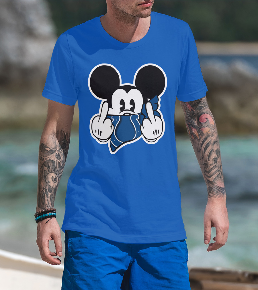 Mickey Mouse Indianapolis Colts Bandana Fan T-Shirt
