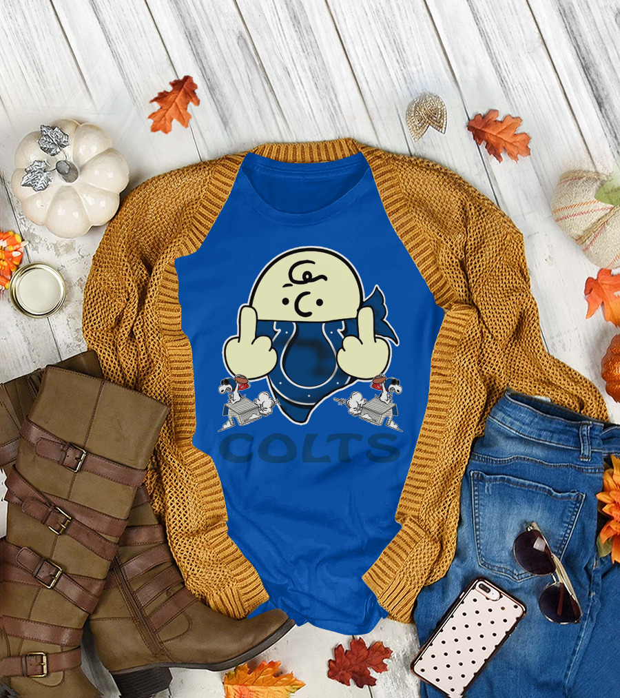 Colts Charlie Brown And Snoopy Indianapolis T-Shirt