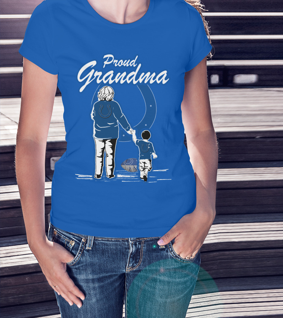 Proud Grandma Indianapolis Colts Fan Connection Commitment T-Shirt