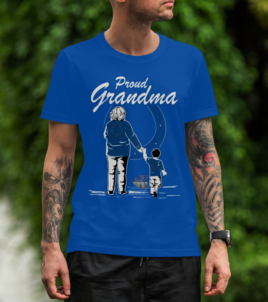 Proud Grandma Indianapolis Colts Fan Connection Commitment T-Shirt