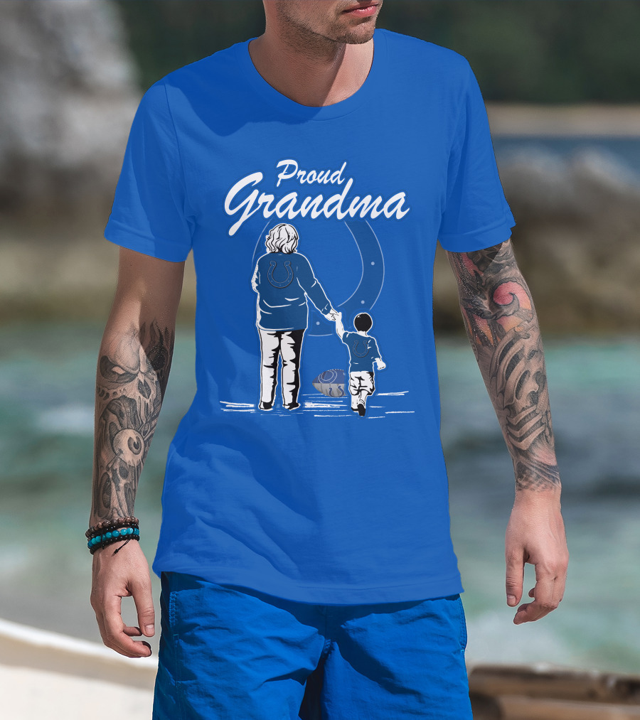 Proud Grandma Indianapolis Colts Fan Connection Commitment T-Shirt