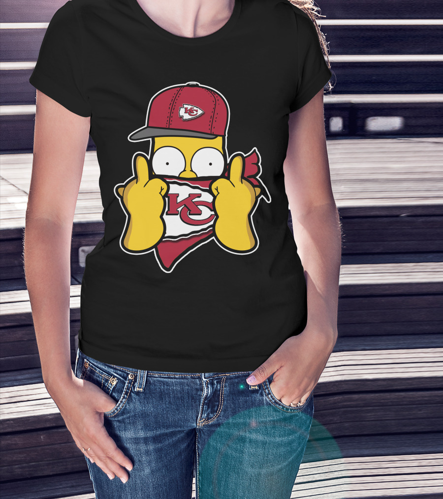 Kansas City Chiefs Homer Simpson T-Shirt