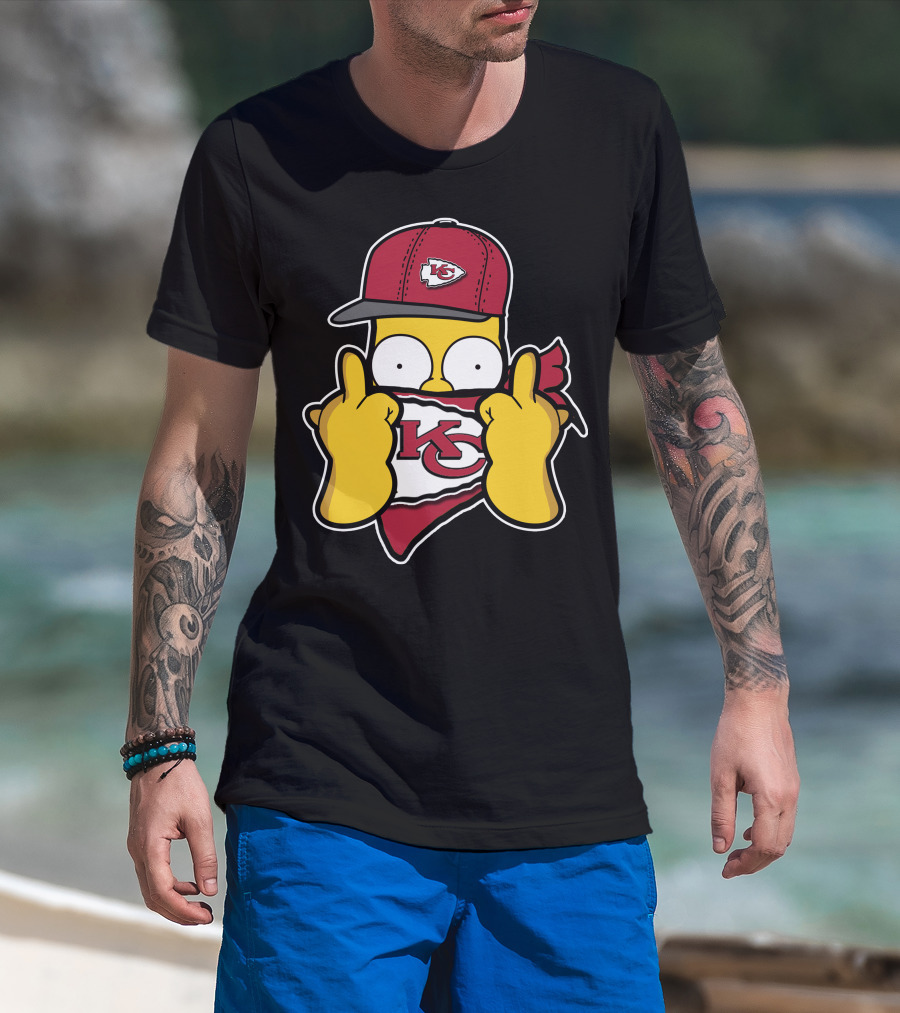 Kansas City Chiefs Homer Simpson T-Shirt