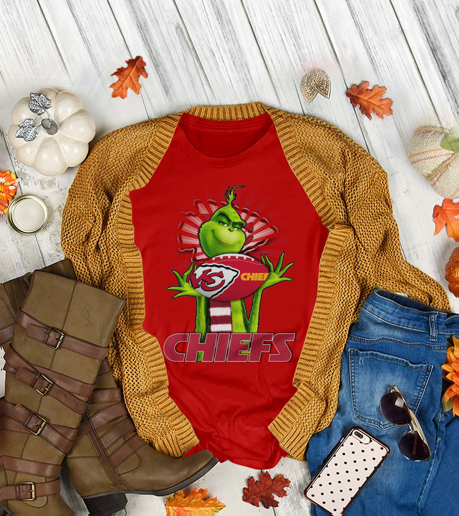 Grinch Chiefs Football KC T-Shirt