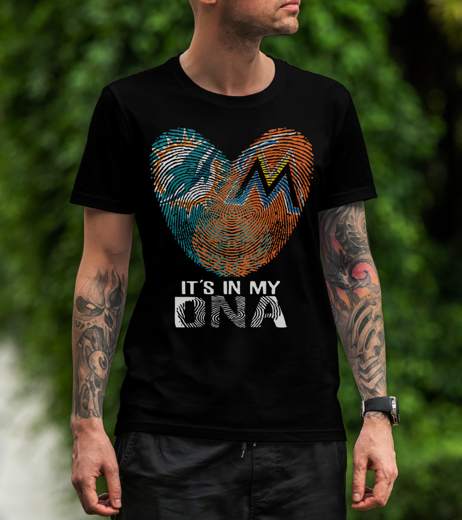 Miami Dolphins Marlins It's In My Dna T-Shirt