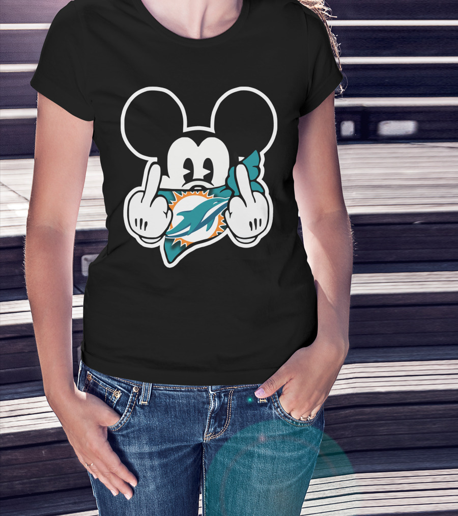 Miami Dolphins 63 Mickey Mouse T-Shirt