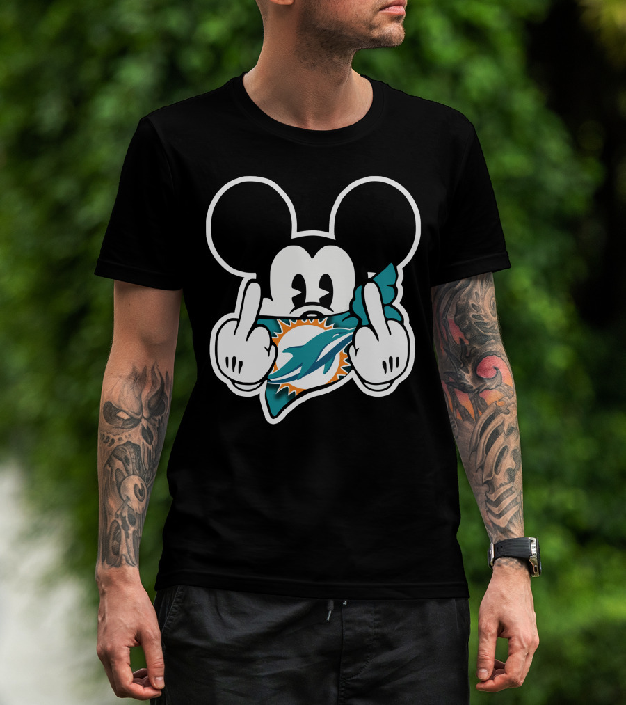 Miami Dolphins 63 Mickey Mouse T-Shirt