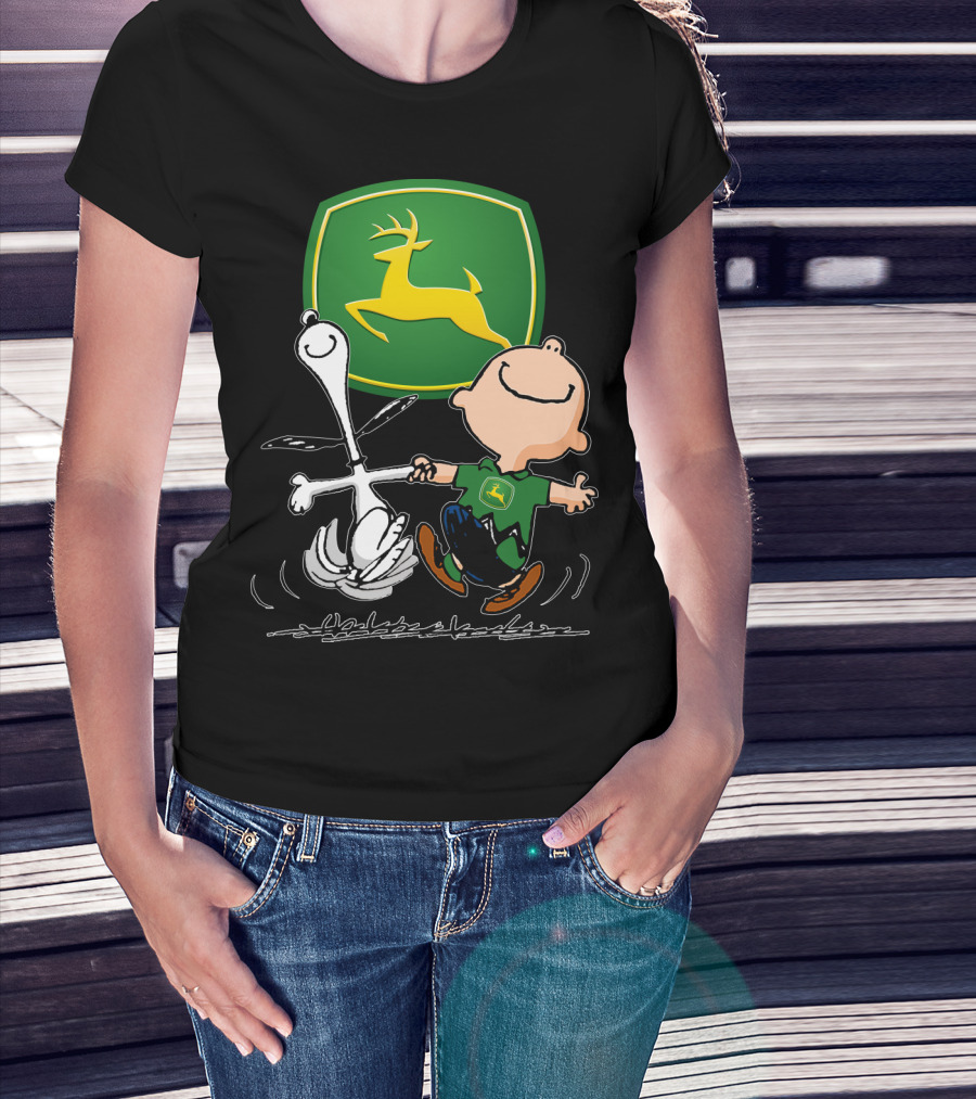 Snoopy Dance JD John Deere Peanuts T-Shirt
