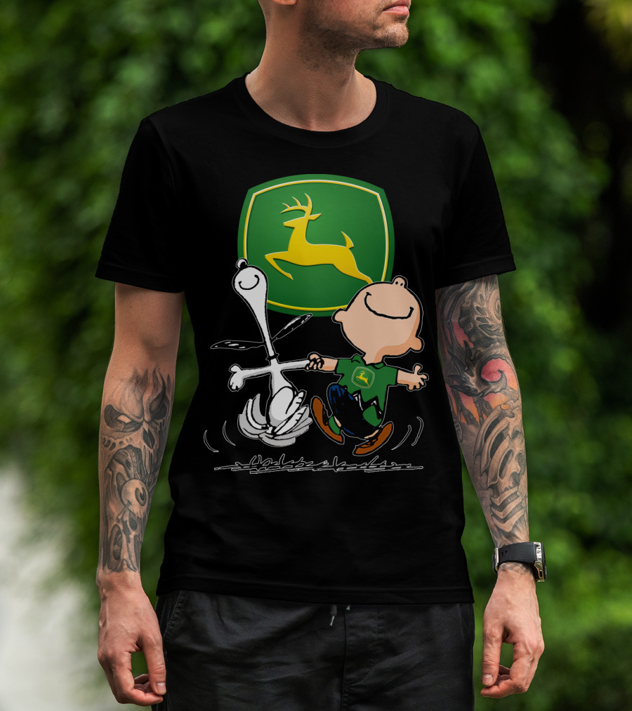 Snoopy Dance JD John Deere Peanuts T-Shirt