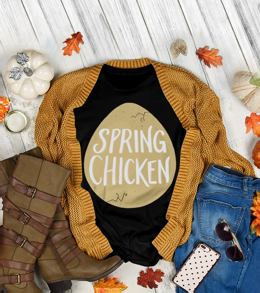 Spring Chicken Hatching Egg Cracked T-Shirt